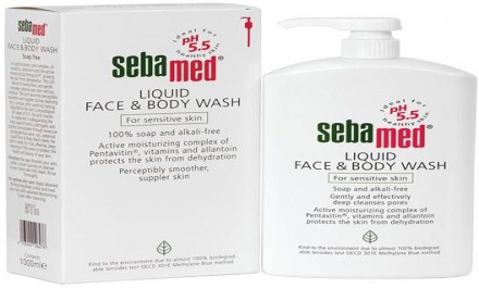 sebamed liquid face and body wash 200ml