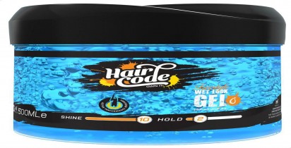 hair code free style wet look hair gel 500ml