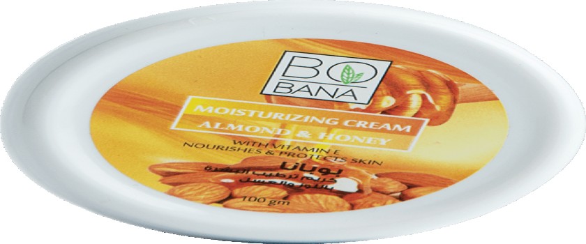 bobana almond and honey moisturizing cream 100g