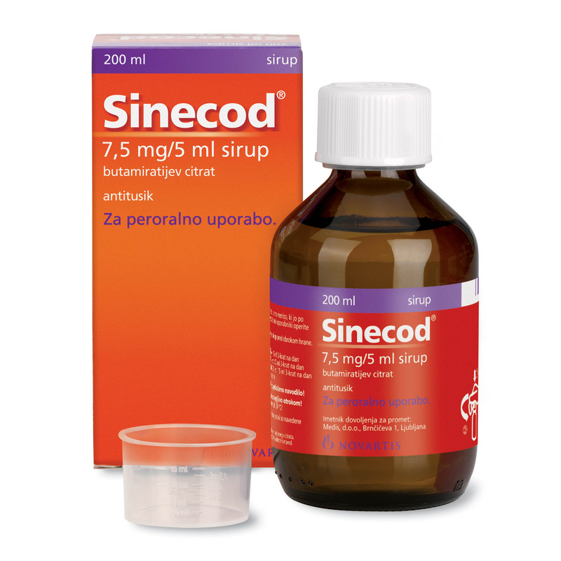 Sinecod 75mg Syrup Rosheta